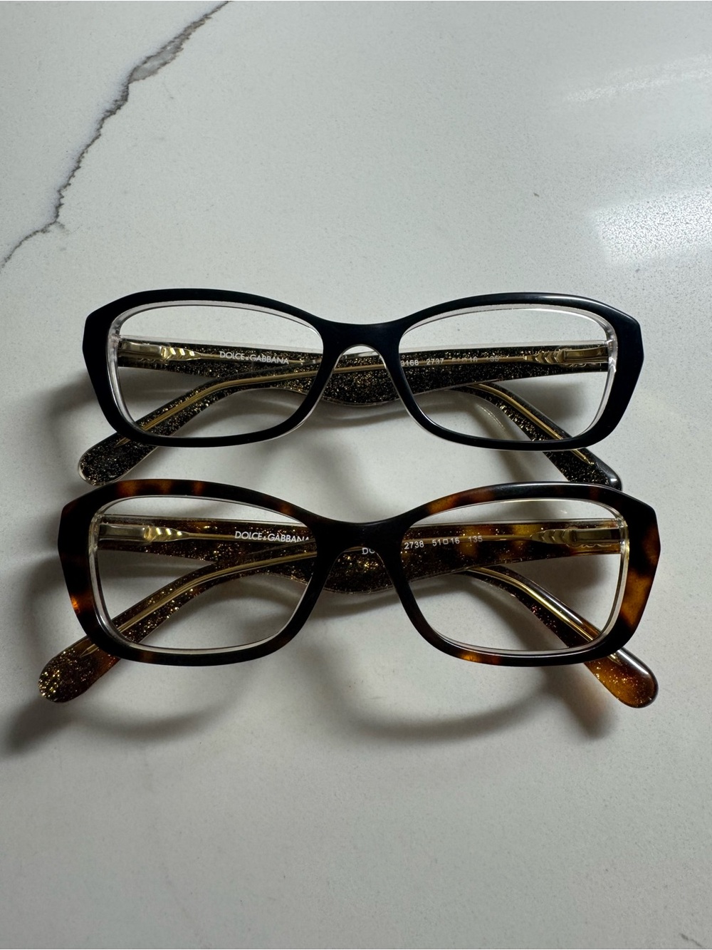 Dolce & Gabbana Women's Rectangular Eyeglasses - Black and Tortoiseshell
